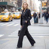 Elegancia pantalon met hoge taille – Een slank silhouet, dag in dag uit