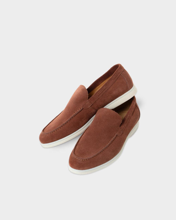 MONACO YACHT SUÈDE LOAFERS - BRUIN