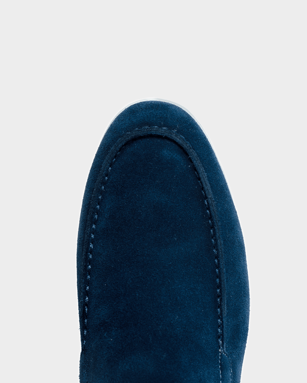 MONACO YACHT SUÈDE LOAFERS - ZEEBLAUW