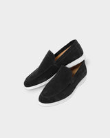 MONACO YACHT SUÈDE LOAFERS - ZWART