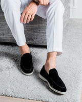 MONACO YACHT SUÈDE LOAFERS - ZWART