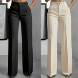 Elegancia pantalon met hoge taille – Een slank silhouet, dag in dag uit