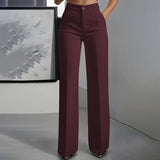 Elegancia pantalon met hoge taille – Een slank silhouet, dag in dag uit