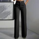 Elegancia pantalon met hoge taille – Een slank silhouet, dag in dag uit