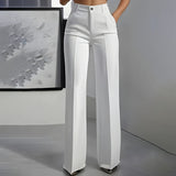 Elegancia pantalon met hoge taille – Een slank silhouet, dag in dag uit