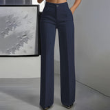 Elegancia pantalon met hoge taille – Een slank silhouet, dag in dag uit