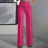 Elegancia pantalon met hoge taille – Een slank silhouet, dag in dag uit