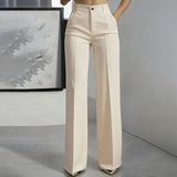 Elegancia pantalon met hoge taille – Een slank silhouet, dag in dag uit