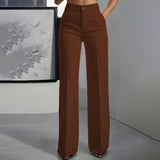 Elegancia pantalon met hoge taille – Een slank silhouet, dag in dag uit
